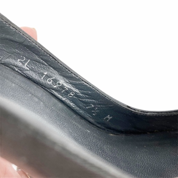 Stuart Weitzman Leather Platform Slingback Pumps Heels 7.5 - Picture 6 of 9